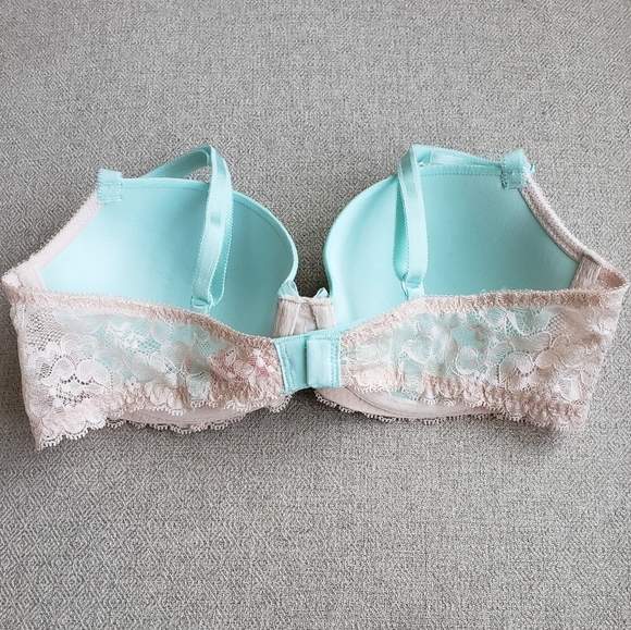 Victoria's Secret bra dream angels demi 34C blue & pink - Picture 4 of 7